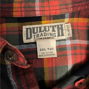 NEW - never worn - 2XL Tall Men’s Plaid Long Sleeve
